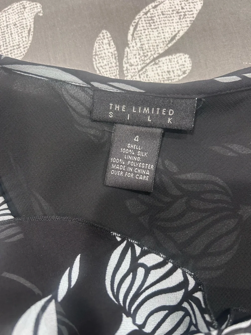 🖤”The Limited” 100% Silk Black & White Floral (Tulips) Hi/Lo Sheer Ruffle Dress🤍 - Picture 13 of 14